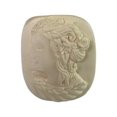 £47.26 • Buy {Vintage} Hand Carved GODDESS Ring 💀  Cameo 💀  Intaglio 💀 Aphrodite 💀 Greece