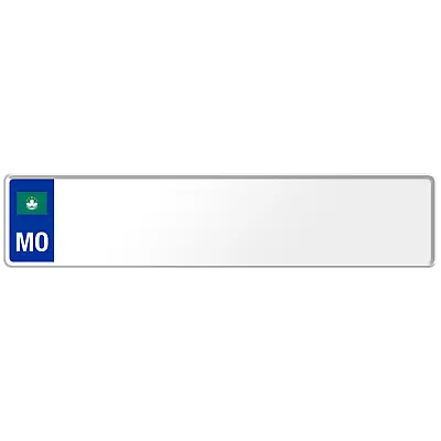 Macao Flag Euro European License Plate Number Plate Custom Alu • $50