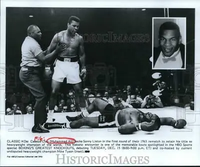 1965 Press Photo Scene From  Boxing's Greatest Knockouts  On HBO. - Hcq06460 • $21.99