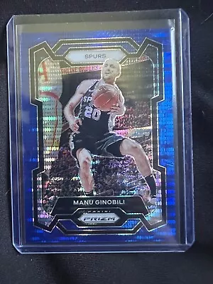 2023-24 Panini Prizm Manu Ginobili Blue Seismic Prizm /99 San Antonio Spurs • $12.99