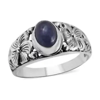 BALI LEGACY Tanzanite Floral Ring In Sterling Silver 1.75 Ctw - Size 10 • £20.24