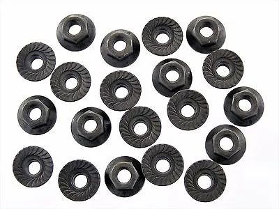 Ford Nuts- M6-1.0 Thread- 10mm Hex- 16mm Serrated Flange- 20 Nuts- #193 • $13.95
