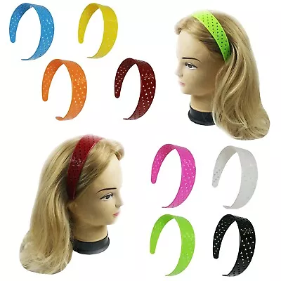 6 Pcs Assorted Colors Hairband Stars Plastic Headband For Women 1.4  Wide • $8.99