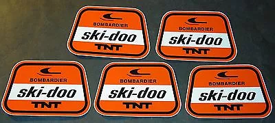 (5) Vintage Bombardier Ski-doo T'nt Snowmobile Decals    (814) • $12.09