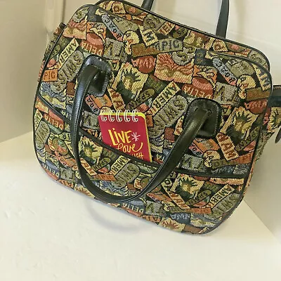 Vintage Airline Brocade Tapestry 1960s Pan AM Delta American Carry On Bag Kardin • $37.50