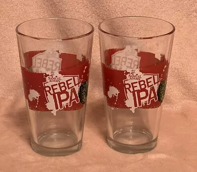 Samuel Adams Rebel IPA Pint Beer Glass 16oz Sam Adams Set Of 2 • $17.95