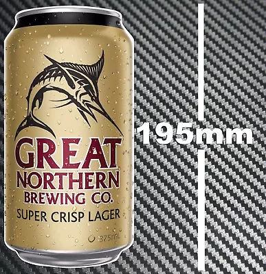 Great Northern Beer Can Sticker Toolbox Bar Camping Fishing Boat Trailer Fridge  • $6.99