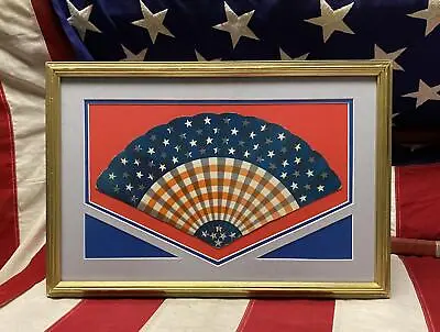 Vintage 1920 Hersheypark Patriotic Souvenir Fan Antique E.Richard Meinig Co. • $80.75