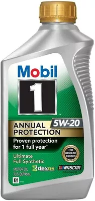 Mobil 1 Annual Protection Ultimate Full Synthetic Motor Oil 5W-20 One (1) Quart • $16.95