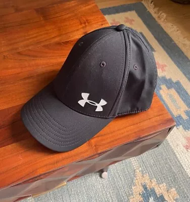 Men's Black Under Armour Baseball Cap Size M/L • £8.99