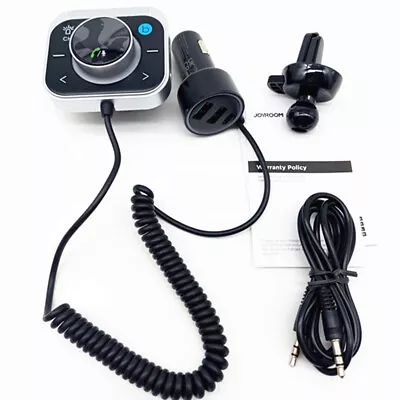 Bluetooth 5.3 Car Radio FM Transmitter Adapter Dual USB Fast Charging MP3 Player • $35