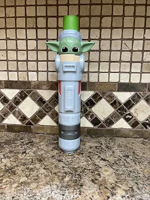 Star Wars Baby Yoda Grogu Hasbro Lightsaber Squad Saber Extends Green 2020 Toy • $17.09