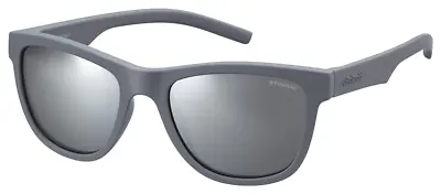 Polaroid Sunglasses Petite  Sunglasses Grey Silver Square Mirror/Polarized 47-17 • $15.90