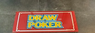 Slot Machine Glass Multi Draw Poker IGT Video Game Vegas Casino Vintage 17x7  • $71.29