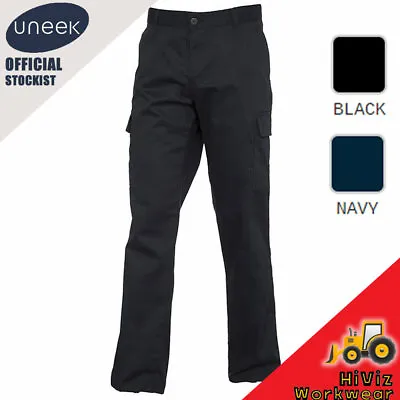 Ladies Work Trousers Cargo Combat Multi Pocket Action Womens Plain Pants Reg Leg • £7.95