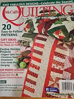 McCall's Quilting Magazine November/December 2012 20 Easy-to-Follow Patterns + M • $2.49