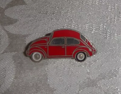 Vintage Red VW Beetle Pin • $9.99