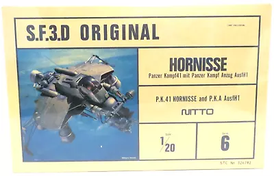 Nitto Original SF3D Maschinen Krieger 1/20 Hornisse Model Kit No. 6 • $55.99