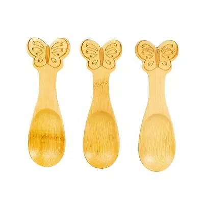 Sass And Belle Butterfly  Bamboo Spoon Set 3  - Kids -Weaning  - Gift • £6.20