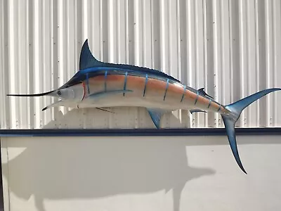 120  Blue Marlin Two Sided Fish Mount Replica - In Stock & Ready To Ship • $1440