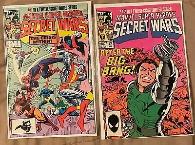 Marvel Super Heroes Secret Wars #3 & 12 1st Volcana & Titania • $17