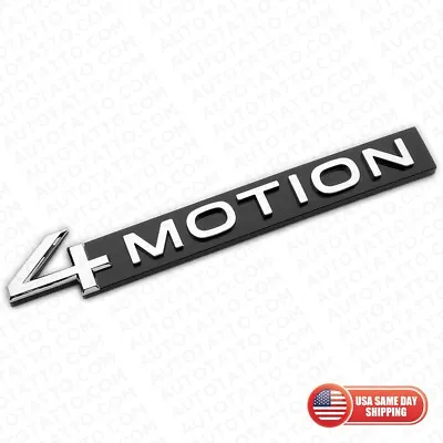 $24.99 • Buy 2018 - 2023  VW OEM ABS 4 Motion Rear Trunk Nameplate Badge Emblem Black Chrome