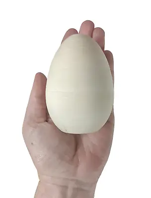Fillable Wood Egg (3.4 ) Goose / Spring Easter Craft Box / DIY Decor Eco Natural • $4.50