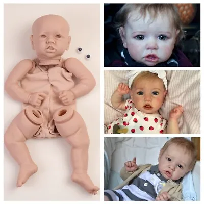 22  Realistic Reborn Baby Doll Kits Full Limbs Unpainted Newborn Doll Toy Gift • £19.98