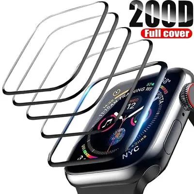 For Apple Watch Series 7/8/9 41/45mm Full Cover Screen Protector TPU • £3.99