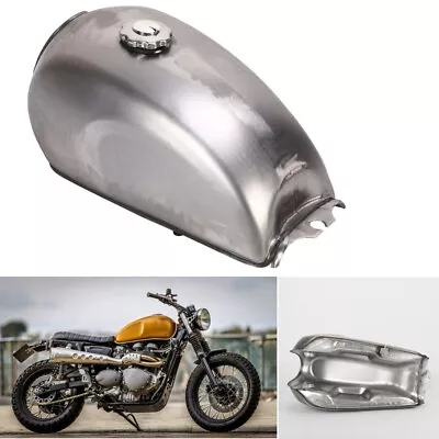 UK Motorcycle Fuel Tank 9L/2.4Gal Retro Motorcycle Gas Tank With Kit • £56.72