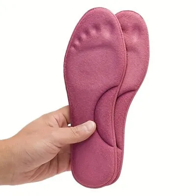 Unisex 4D Memory Foam Insoles Orthopaedic Comfortable Shoe Pads Size | 5 - 12 • £3.39