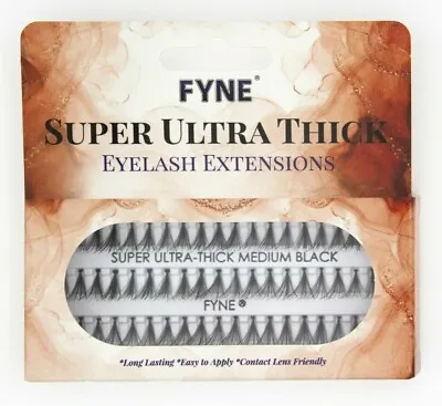 £3.29 • Buy FYNE Individual Eyelash Extensions - 12 Ply Cluster Lashes - 60 Per Pack