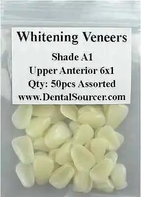 Dental Ultra-Thin Whitening Veneers Resin Teeth Upper Anterior Shade A1 80 PIECE • $11.64