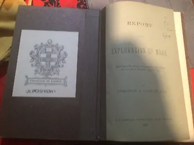 Report On The Exploration Of Moab 1872 Paper By Christian D. Ginsburg • $45