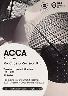 ACCA Taxation FA2020: Practice And Revision Kit By BPP Learning Media Book The • £3.84