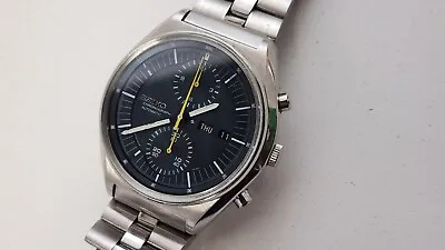 Vintage Seiko Jumbo Automatic Chronograph Watch 6138-3000 Made In Japan • $520