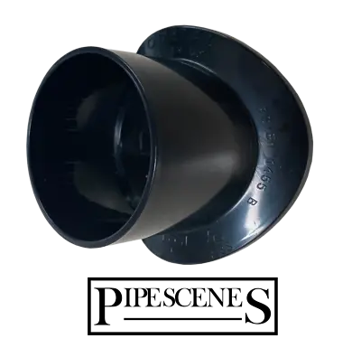 Black 110mm To 55mm Click In Boss Adapter Fitting - Waste Pipe To Soil Pipe • £8.99