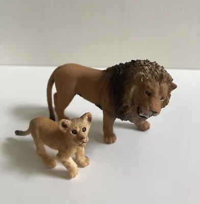 £12.99 • Buy Schleich Lion & Cub Plastic Figures Toy Wildlife Africa