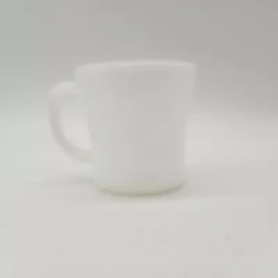 Vtg Federal Milk Glass Coffee Mug D Handle White Heat Proof Tea Cup USA 3 1/4” • $6.79