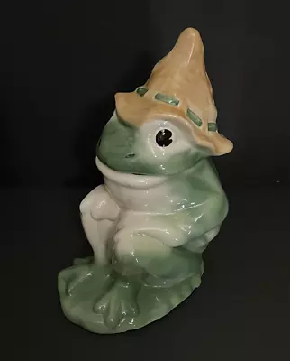 Vtg Brush McCoy Pottery Hillbilly Frog Cookie Jar Marked 43-D • $99.99