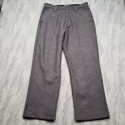 Cabela's Pants Mens 34x29 Gray 100% Wool Outdoors Trousers • $56.99