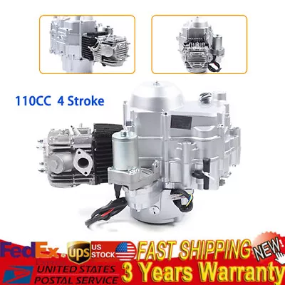 110CC 90CC 4 Stroke Single Cylinder Electric Start Engine Motor Fit ATV GO Kart • $189.05