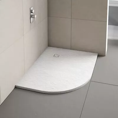 White Merlyn Shower Tray Offset Quadrant Truestone Left Hand 1000mm X 800mm • £150