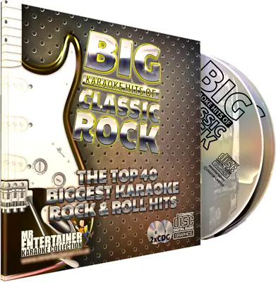 Classic Rock Karaoke. Mr Entertainer Big Karaoke Hits Double CD+G/CDG Disc Set • £12.95