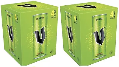 8 Cans Of 250ml - V Guarana Energy Drink Can - Secure Packing  • $37.80