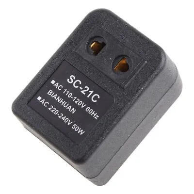 Newest Step Up Voltage Converter Adapter 110V US To 220V US EU Black 1 Pc • £8.58