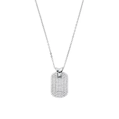 MICHAEL KORS Womens Necklace MKC1189AN040 925% Silver Swarovski • £117.63