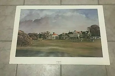 KENNETH REED FRSA Muirfield Framed Signed Lithograph Limited Edition 138/850 • $294.49