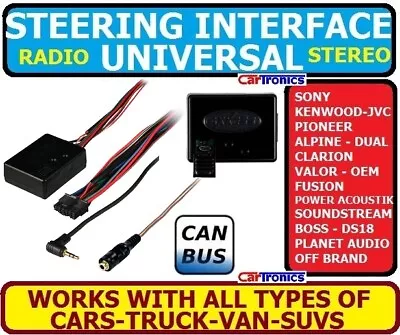 Car Stereo Radio Steering Wheel Control Retention Interface Adapter Universal • $69.99