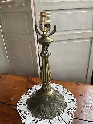 Vintage Tiffany Style Cast Metal Lamp Base Only WORKING • $49